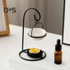 Essential Oil Burner Ceramic Aromatherapy Diffuser Oil Burner with Iron Tea Light Candle Holder Essential Oil Fragrance Diffuser for Bedroom Office