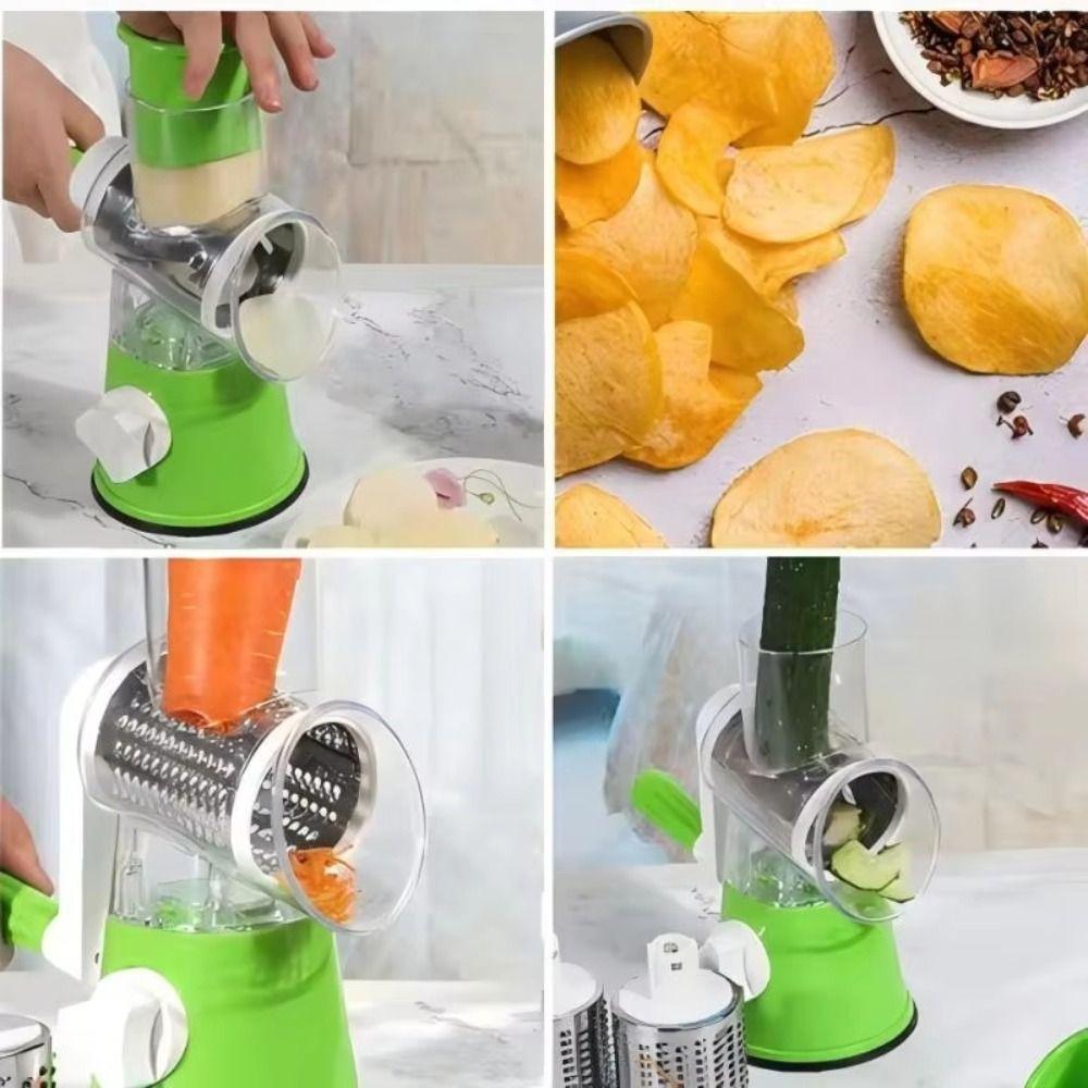 Rotary Cheese Grater Manual Food Shredder Nut Grinder Manual Rotary Vegetable Slicer Household