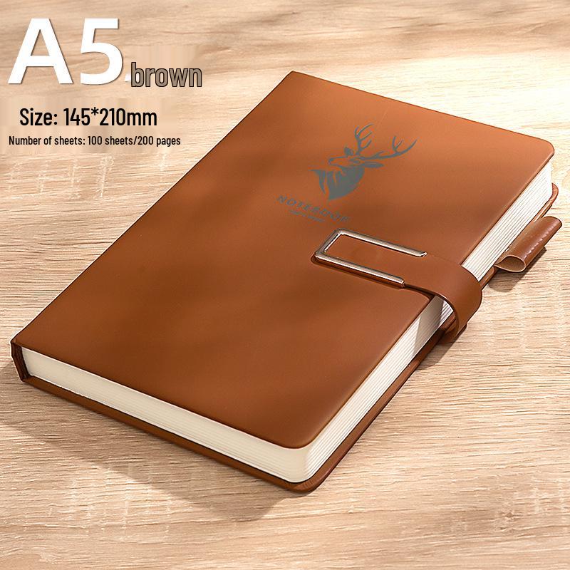 Personalized A5 Business Notebook with Logo - Thick Notebook for Office, Meetings, and Diary Use