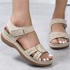 Fashion Women Sandals Classics Summer Sandals Shoers Women Elegant Low Heels Sandalias Mujer 2024 New Summer Shoes Female Wedge Sandals
