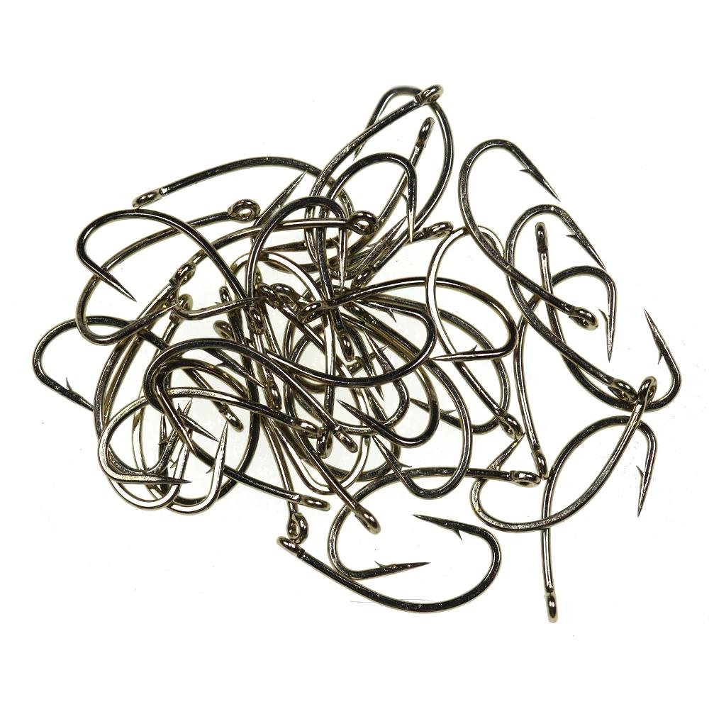 Крючок для сухой нахлыста, стандартная проволока, изогнутый крючок «Нимфа», бронзовая отделка, маленькие приманки для мушек, материал для связывания