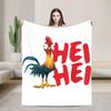 Moanas Hei Hei Rooster Character Flannel Blanket Winter Warm Throw for Kids Couch Bed Aesthetic Sofa Cover Bedspread