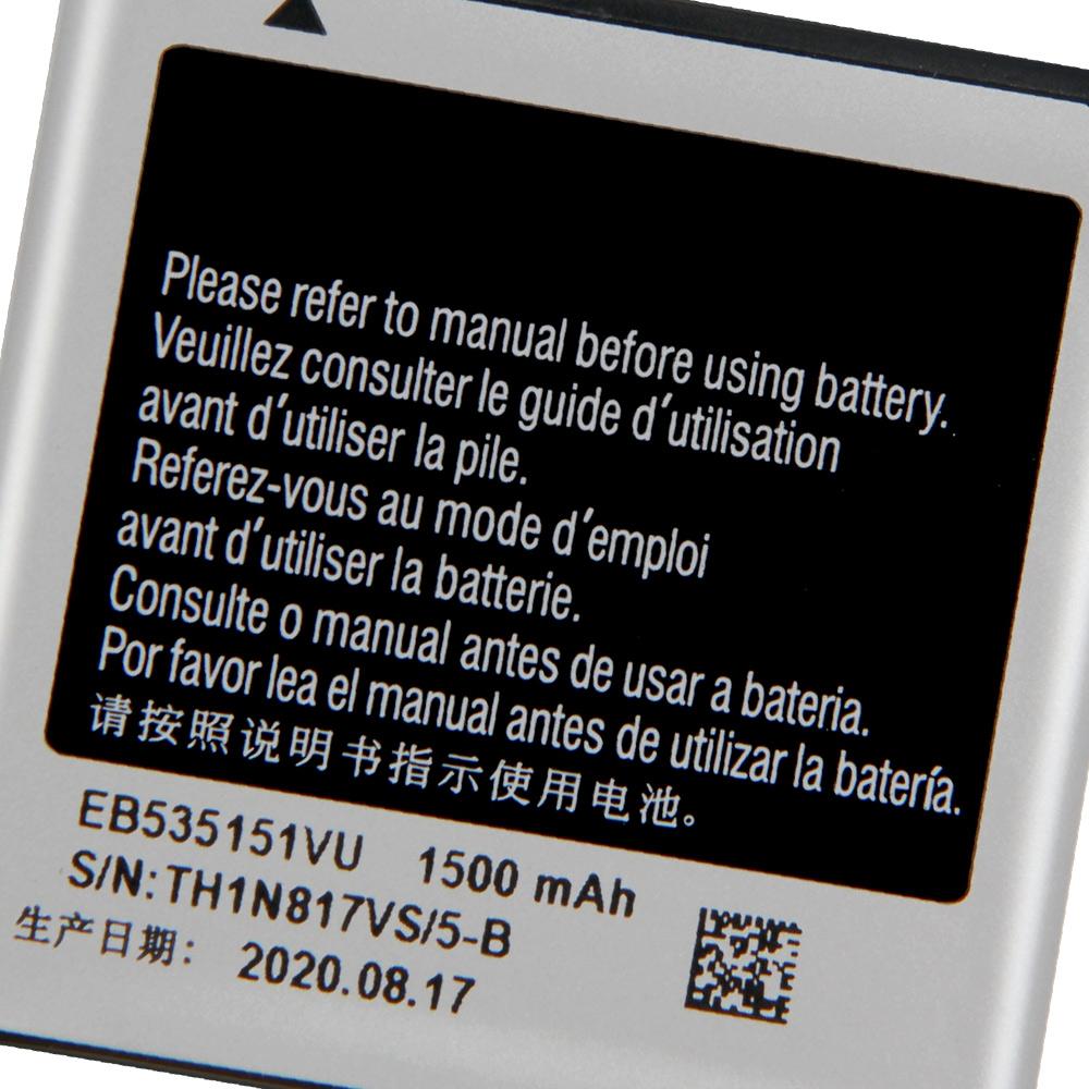 Сменный аккумулятор для Samsung Galaxy S Advance i659 i9070 B9120 W789, аккумуляторная батарея для телефона EB535151VU 1500 мАч