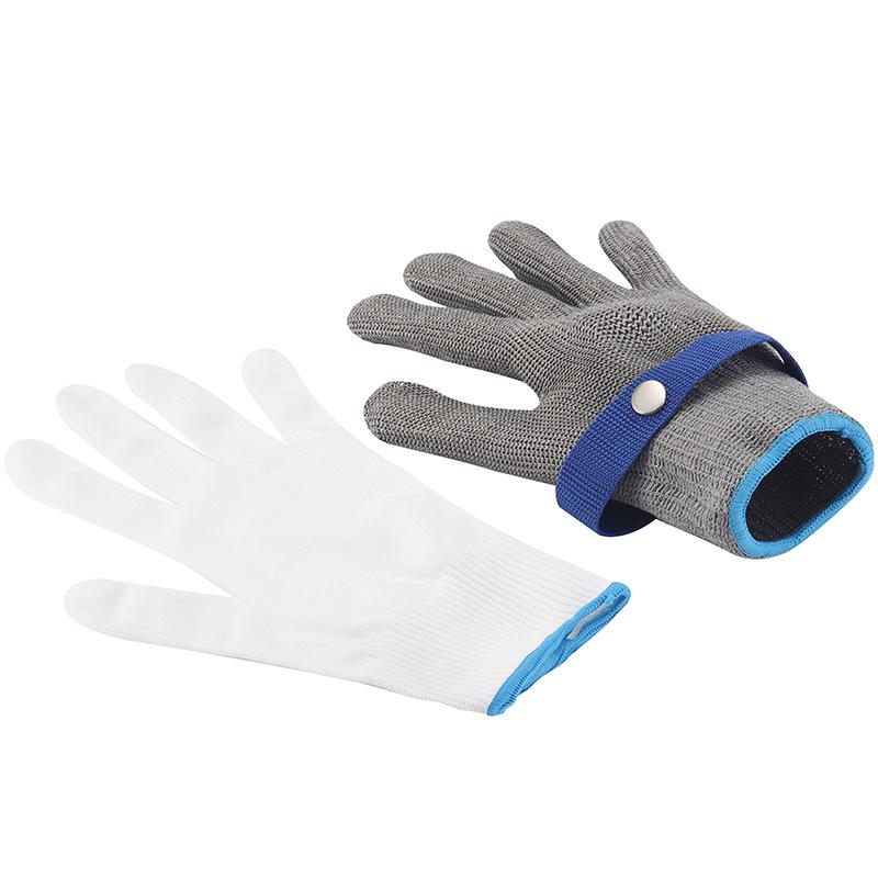 Level 9 Anti-Cut Metal Gloves: 316 Stainless Steel for Butchery and Fish Processing