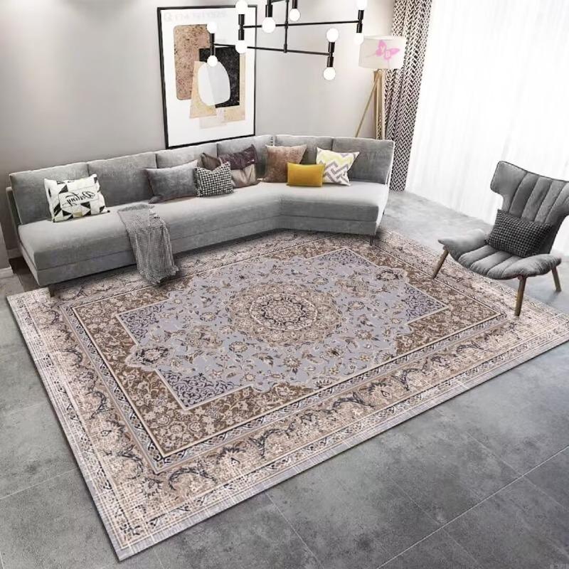 Богемный стиль Противоскользящий ковер Гостиная Легко чистить Большие ковры для комнаты Мягкий коврик для офисного дивана и стола Моющийся Складной Красивый