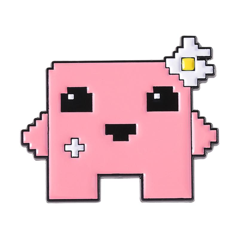 Jumping Game Enamel Pins Custom I'M FINE Brooches Lapel Badges Clothes Funny Jewelry Gift for Kids Friends