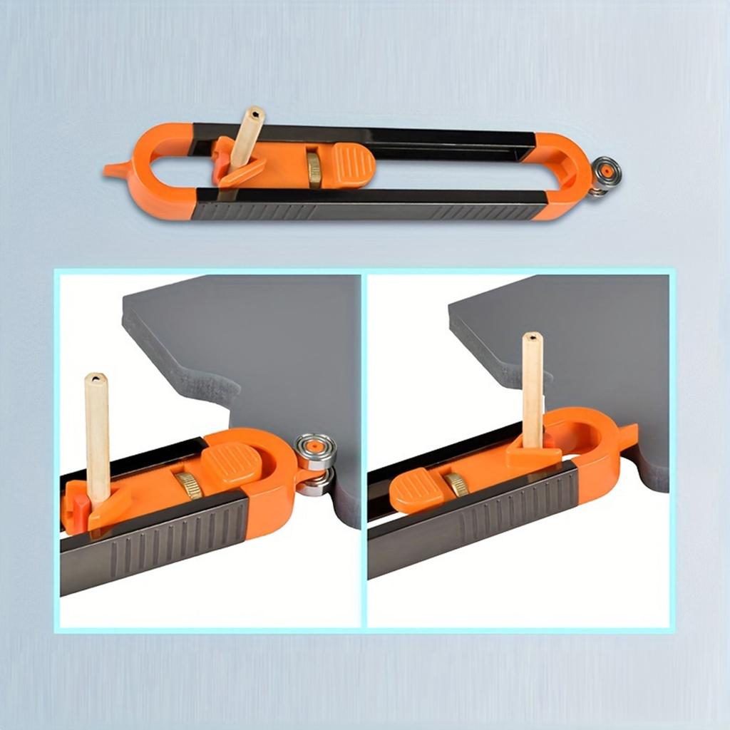 1 шт. Линейка с неправильным радиусом, контурный шаблон, дубликатор формы контура для деревообработки, DIY измерительные инструменты