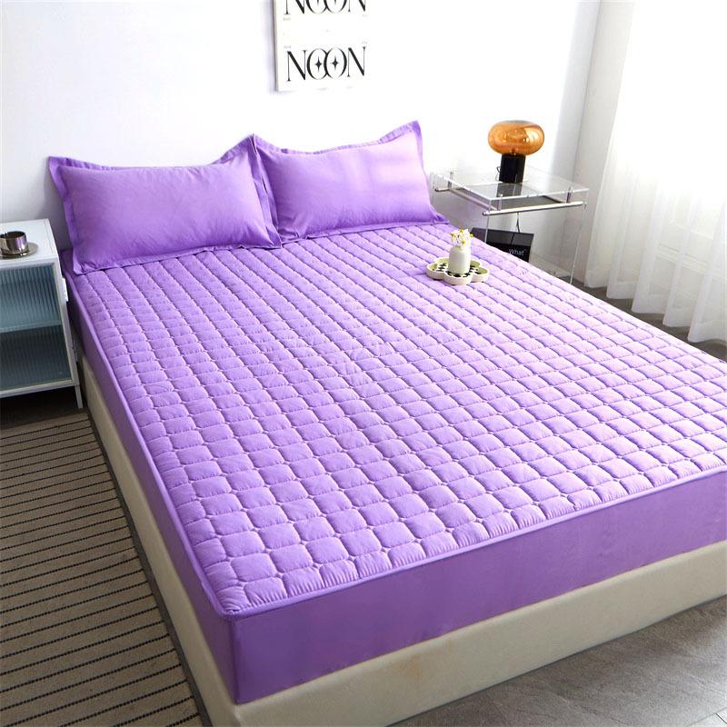 3 PCS Non-slip Sheet 7 Colors Solid Color Cotton Soft Sheet Mattress Cover Elastic Sheet Mattress Cover