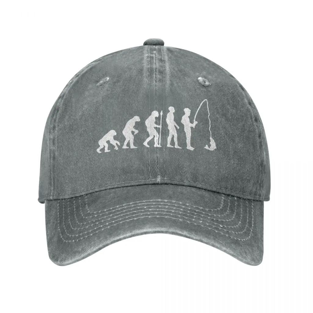 Повседневные бейсболки Snapback Hat Evolution Of Fishing Born Весенне-летняя кепка Fish Washed Washed Casquette Gorras Hip Hop