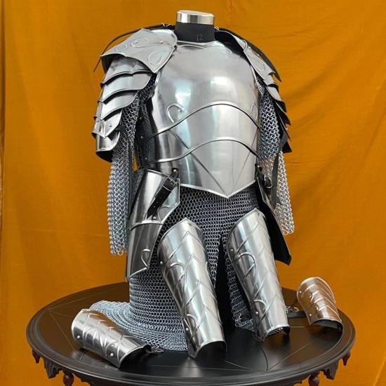 Костюм эльфийской королевы в стальных доспехах, средневековый фэнтезийный костюм воина, боевые доспехи для косплея в стиле LARP для женщин