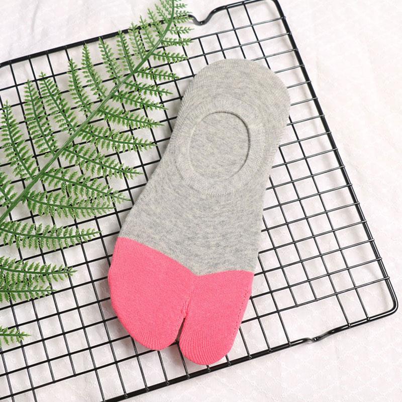 1 пара нескользящих однотонных носков-таби, вьетнамки, кимоно, с раздельным носком, с двумя пальцами, низкие сандалии, носки