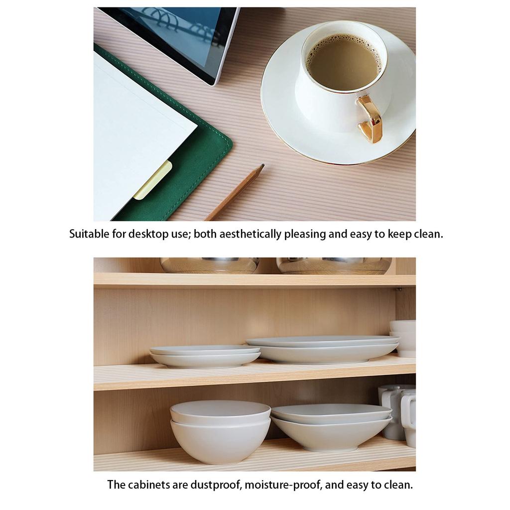 11.8*118inch Oil-proof Pad EVA Shelf Liner, Drawer Liners For Kitchen Cabinet, Non-Adhesive Non- Rainproof Refrigerator Pantry Dresser