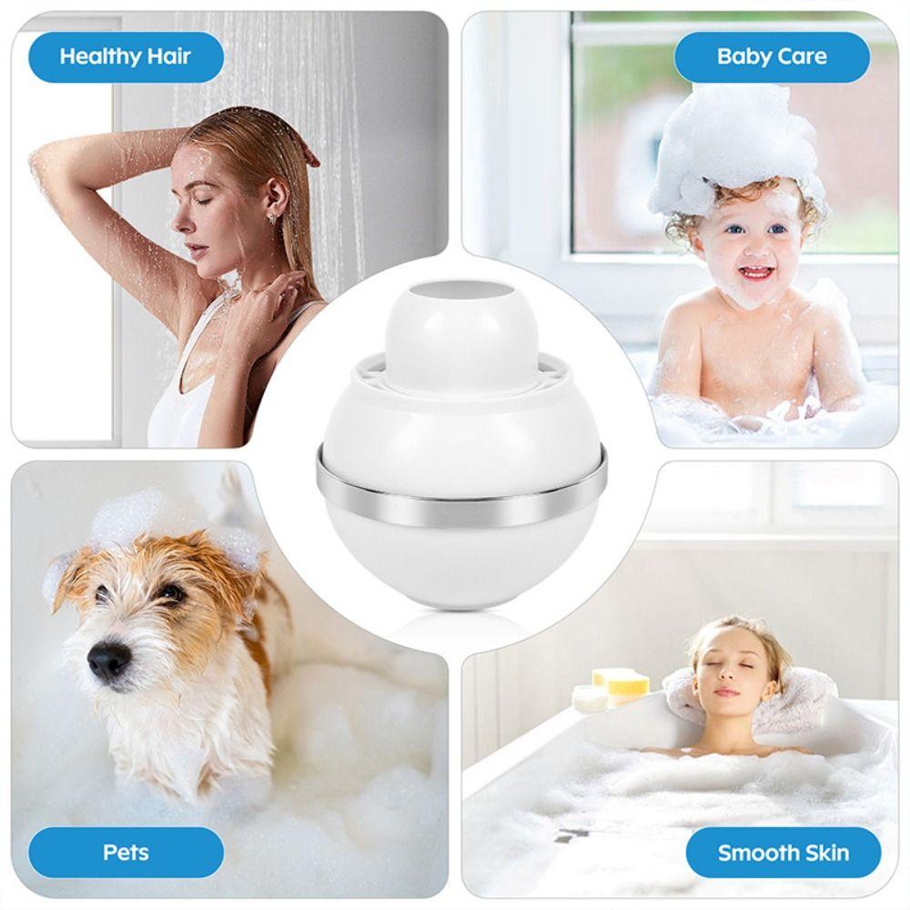 BPA Free Bath Ball Filter Easy Installation Bath Filter Water Tap Heater Purifier Tub Remove