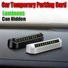 Luminous Car Temporary Parking Card Phone Number Card Plate Telephone Number Car Park Stop Sticker Car Styling Auto Accessories