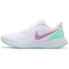 Женские кроссовки Revolution 5 White Green Glow Violet Football-Grey Violet-Shock BQ3207-111