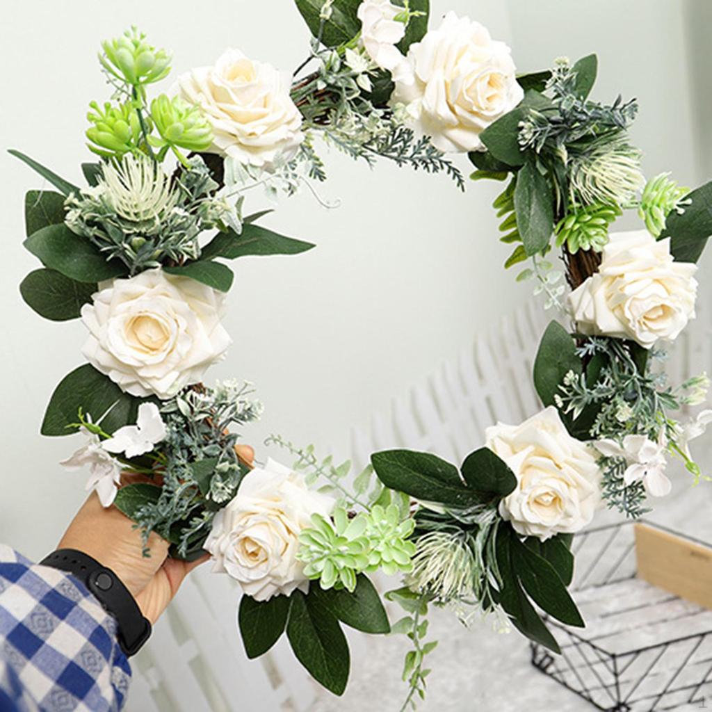 Венок на входную дверь весна лето искусственная гирлянда на свадьбу для праздничной стены