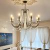 Французская ретро хрустальная люстра: Дизайн свечей в стиле середины века для гостиной, столовой, спальни и виллы