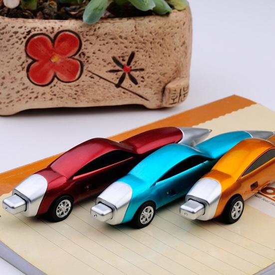 Car Toy Pens with Real Rolling Wheels Fun Retractable Ballpoint Pens for Kids Party Favors School Supplies Novelty Gift