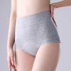 Женские трусики однотонные, большого размера, мягкие, с высокой талией, бесшовные, эластичные, период
