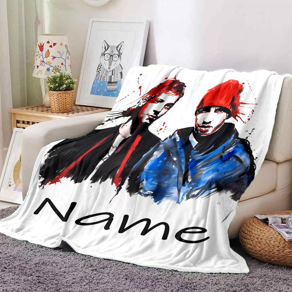 Customiz Name Personality Twenty One Pilots Blanket Soft &Warm Sofa Office Bed Travel Lunch Break Blanket, Gift Suitable All Seasons
