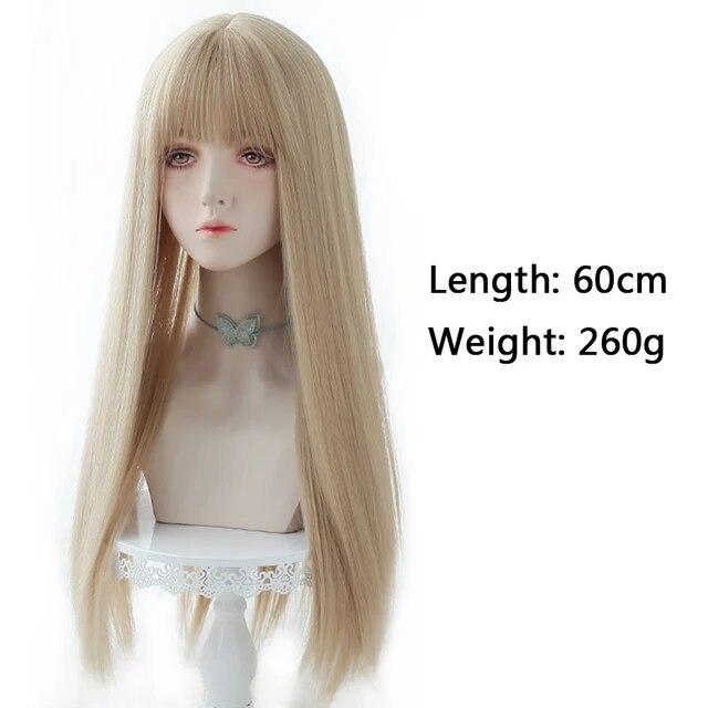 Длинный вьющийся синтетический парик с челкой по центру, темно-коричневый парик из натуральных вьющихся волос, женский парик для косплея, парик из термостойкого волокна