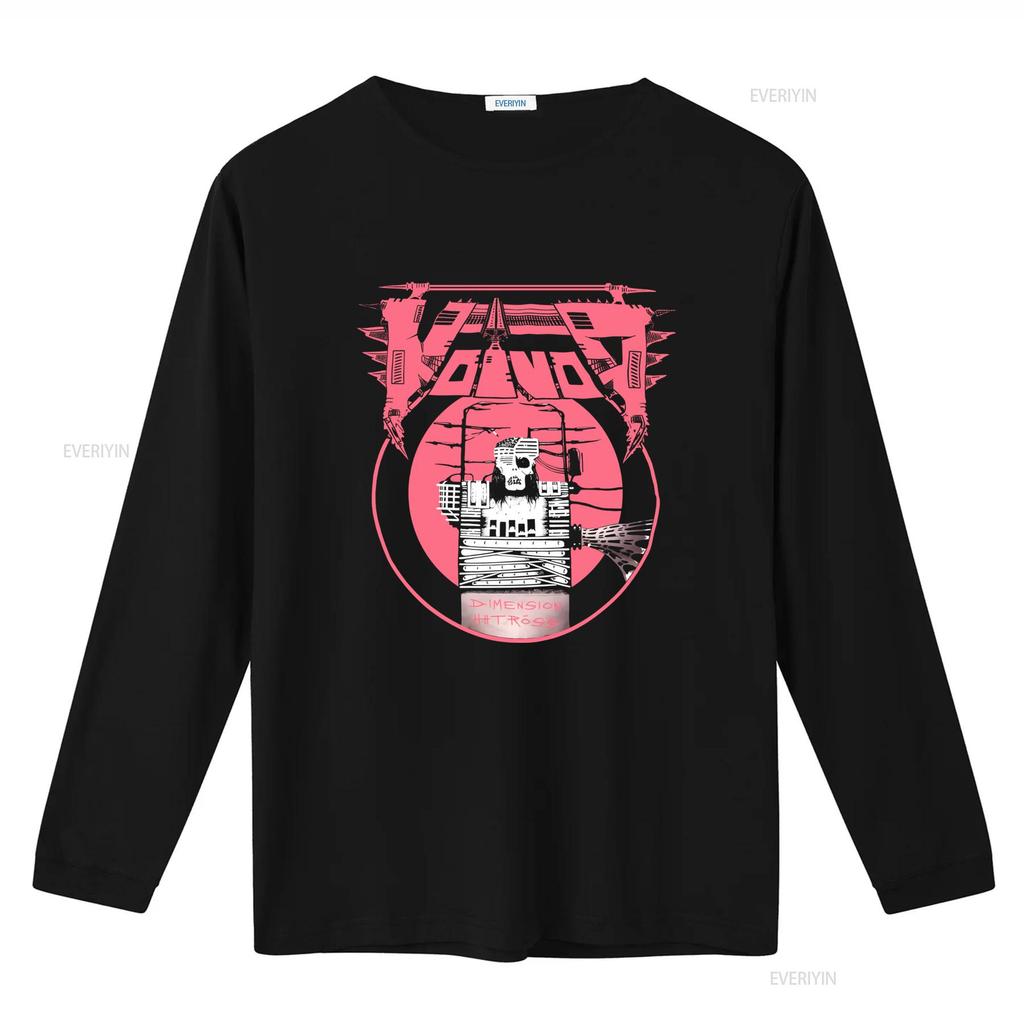 VOIVOD DIMENSION HATROSS Футболка Хлопок Черный для Размера S 5XL винтаж Стирка Дышащий модный уличный стиль Растягивающийся мужской Мягкий