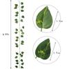 12 шт. 2,1 м искусственная гирлянда из листьев плюща, искусственные растения, имитация лозы, растения, листья винограда для дома, свадьбы, внутреннего и наружного украшения стола