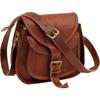 Women's Real Leather Shoulder Genuine Brown Satchel Sling Messenger Bag