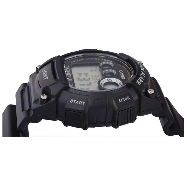 Casio Мужские ЧАСЫ для ПОДРОСТКОВ Черные W-735H-1A W-735H-1A