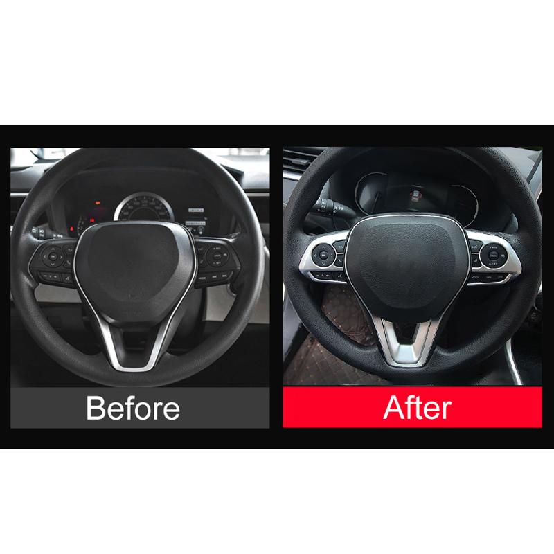 Для Toyota Rav4 XA50 Corolla E210 2019 2020 2021 2022 2023 2024 ABS рулевое колесо кнопки панели пайетки крышка рамка отделка