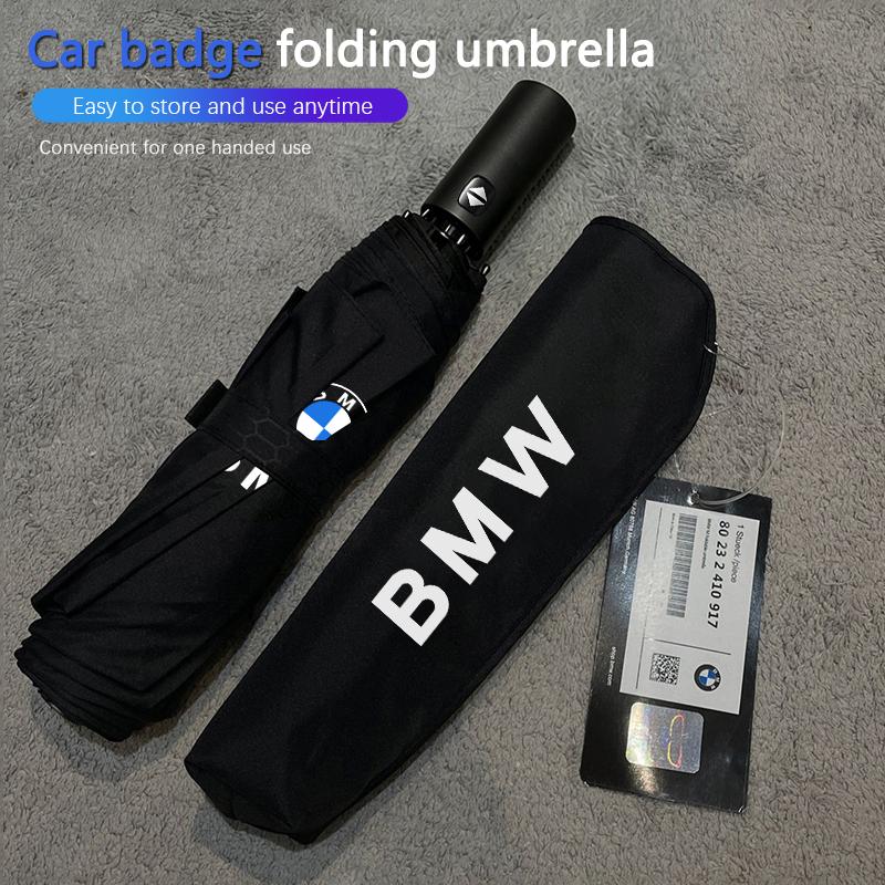 Portable Car Folding Umbrella Car Logo Umbrella For BMW E46 E90 E60 F30 F10 E39 E36 F20 G20 G30 E92 E87 E91 X5 E70 F11 E30 F31 VM4