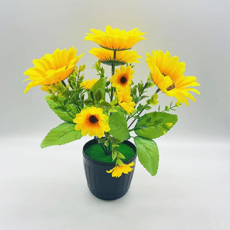 Artificial Sunflower Simulated Artificial Flower Potted Decoration Interior