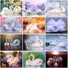 Swan Animal DIY 5D Diamond Painting Full Round Resin Mosaic Cross Stitch Kit Diamond Embroidery Picture Rhinestone Home Decor