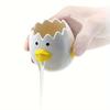 1Pc Cute Chicken Ceramic Egg Separator - Creative Egg Yolk with Protein Filter, Baking Kitchen Gadget