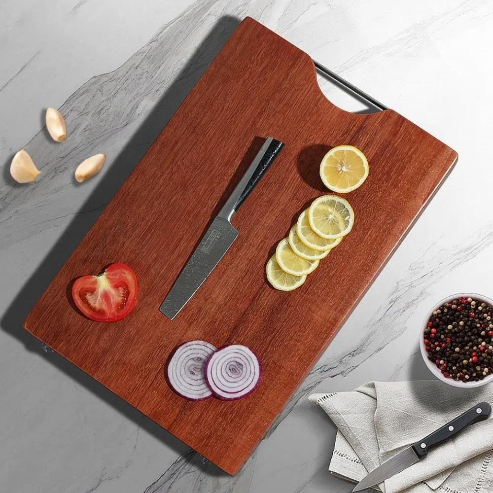 Разделочные доски из антибактериального черного дерева, устойчивые к плесени, разделочная доска для овощей, мяса, фруктов