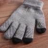Fashion Phone Touch Non-slip Warm Gloves Full Finger Mittens Touch Screen Wool Knitted