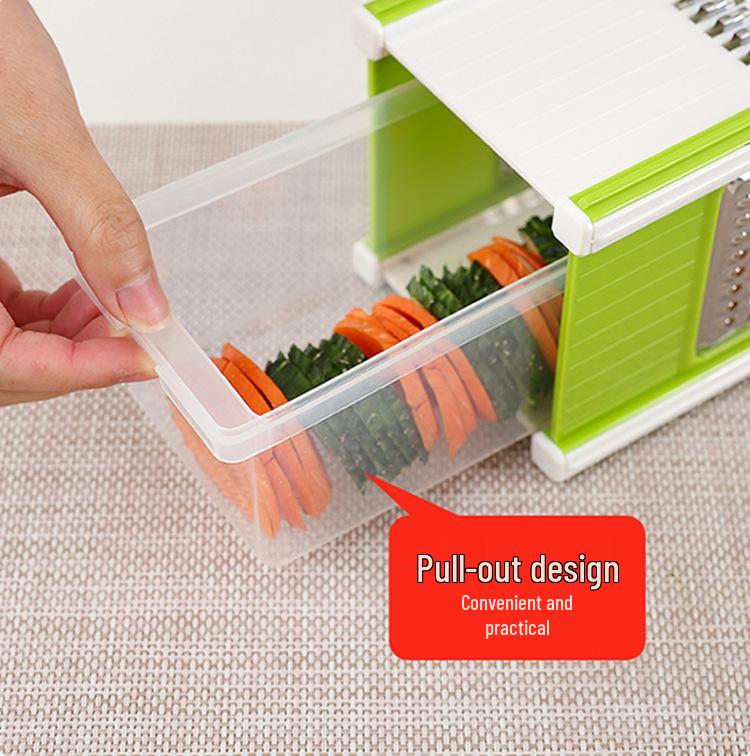 Легкий овощерезка и слайсер: Кухонный измельчитель, терка, шинковка 5-в-1