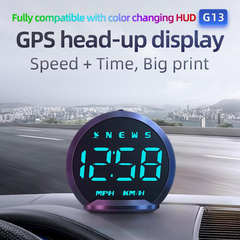 G13 Автомобильный HUD GPS бортовой компьютер цифровой проекционный дисплей автоматический спидометр проектор скорости на лобовое стекло для всех автомобилей