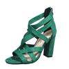 Women Pumps Sandals Summer Open Toe High Heels Low Block Heel Shoes Gladiator Zipper Thick With Sandals Wedges 2024 Mules Shoes