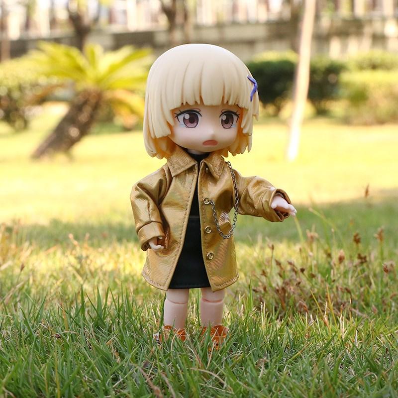 Идеальный костюм с кожаной юбкой в стиле High Street для кукол ob11, obitsu 11, Molly, GSC, 1/12 BJD, аксессуары для кукол, одежда, одежда для кукол BJD