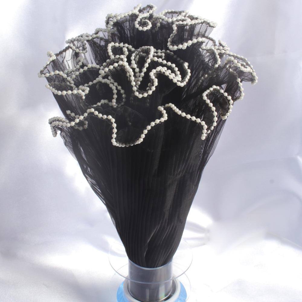 Букет ручной работы, упаковочная ткань для цветов, жемчужное кружево, подарочная упаковочная бумага для свадьбы ко Дню святого Валентина