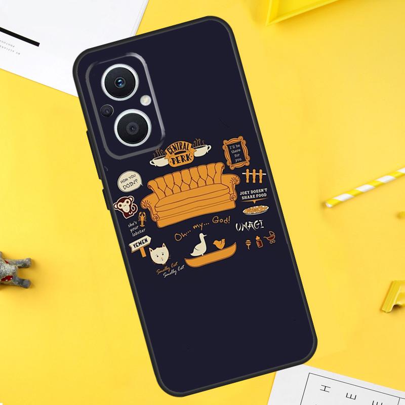 ИКОНИЧНЫЙ чехол для телефона OPPO Reno 10 8 Pro 4 5 6 7 Lite 8T 4Z 5Z OPPO Find X6 Pro X2 X3 Neo X5 Lite с изображением из сериала ДРУЗЬЯ