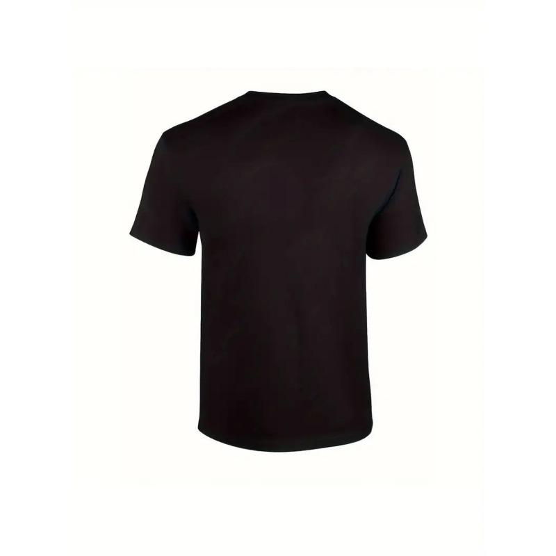 Мужская футболка с графическим принтом «Иисус есть Царь» (европейский размер) - Повседневная летняя футболка с короткими рукавами, круглым вырезом, смелыми буквами и дизайном с крестом, дышащая