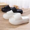 Тапочки из ЭВА с толстой подошвой для женщин, модные однотонные сандалии на платформе для женщин, лето 2025 года, нескользящие пляжные шлепанцы для дома и улицы