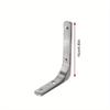 2pcs L Bracket for Shelves Heavy Duty Thickened and Widen Hidden Brace Joint Angle Brackets