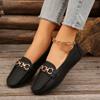 2024 Brand Ladies Shoes Loafers Women's Flats Fashion Fashion Casual Flat Shoes Hot Sale Slip On Plus Size Solid Flat Low Heels