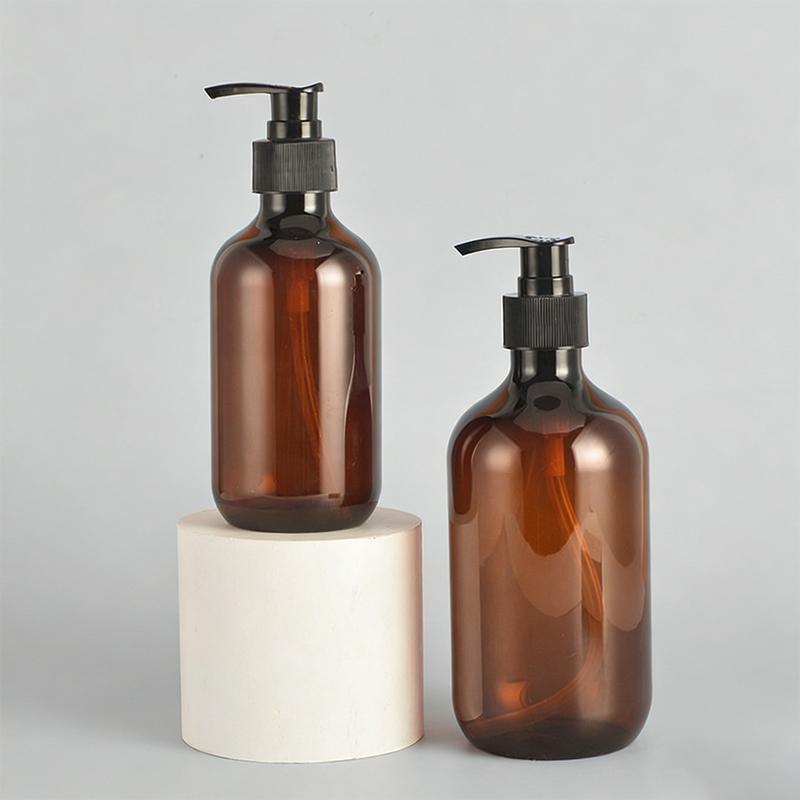 3Pcs 300/500Ml Portable Empty Pump Dispenser Bottles Cylinder Shampoo Lotion Durable Refillable Containers For Liquid Soap