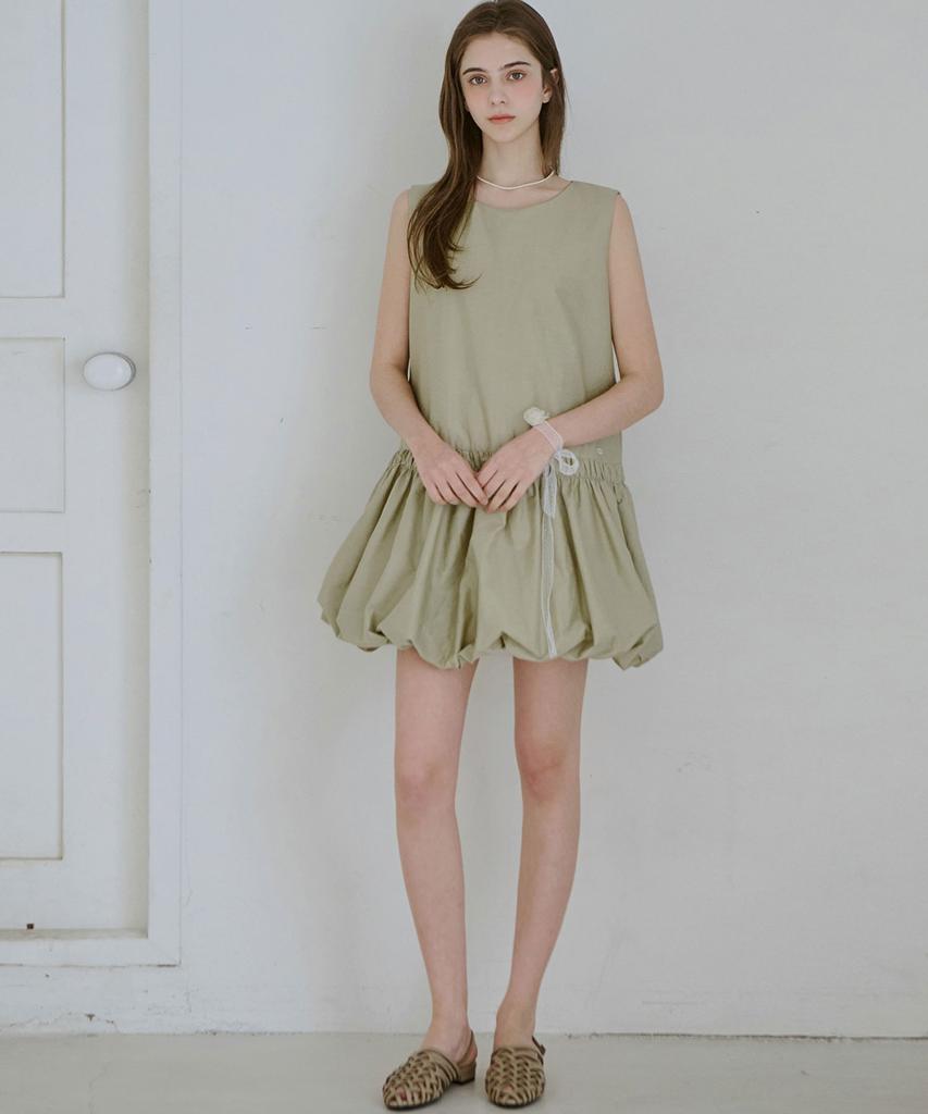 Slow Lolly Pumpkin Puff Mini Dress_4 Colors