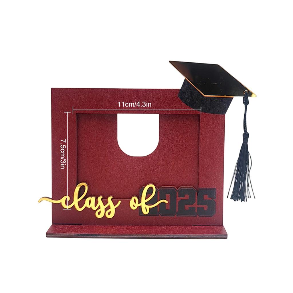Three Dimensional 2025 Graduation Season Wooden Holiday Decoration Ornaments Graduation Season Gifts