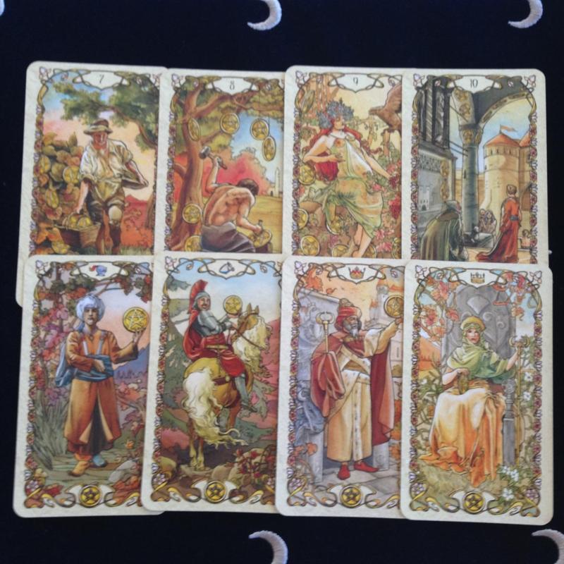 Mucha Tarot Cards English Version Board Game Card